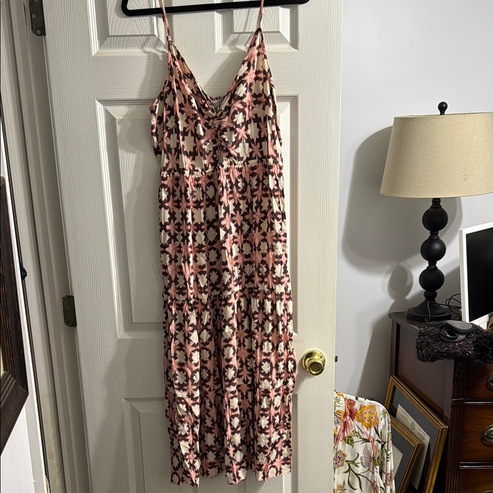 Floral Print Spaghetti Strap Dress